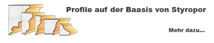 Profile auf der Basis von Styropor